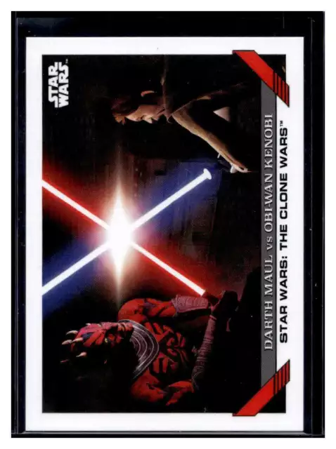 2023 Topps Star Wars Throwback Thursday 78 Darth Maul vs Obi-Wan Kenobi (Qty)