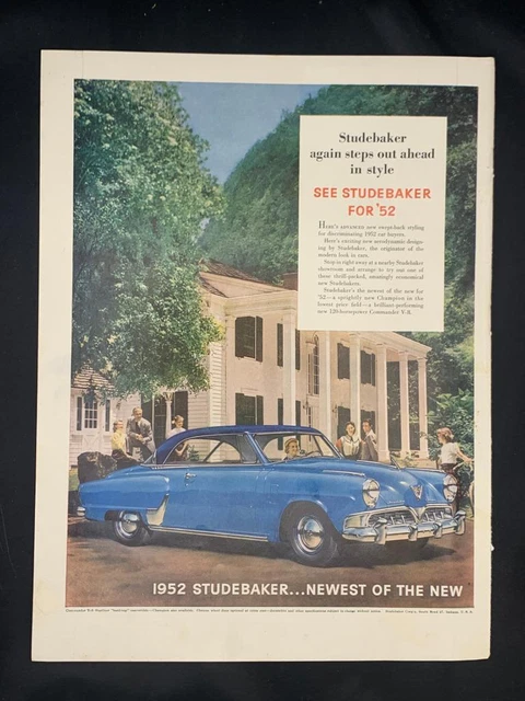 Magazine Ad* - 1952 - Studebaker Commander
