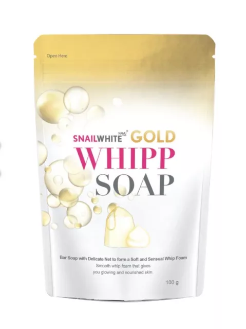 Snail White Whipp Facial Soap Gold