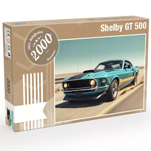 Shelby GT 500 cyan "Desert Road", Puzzle 2000 Teile