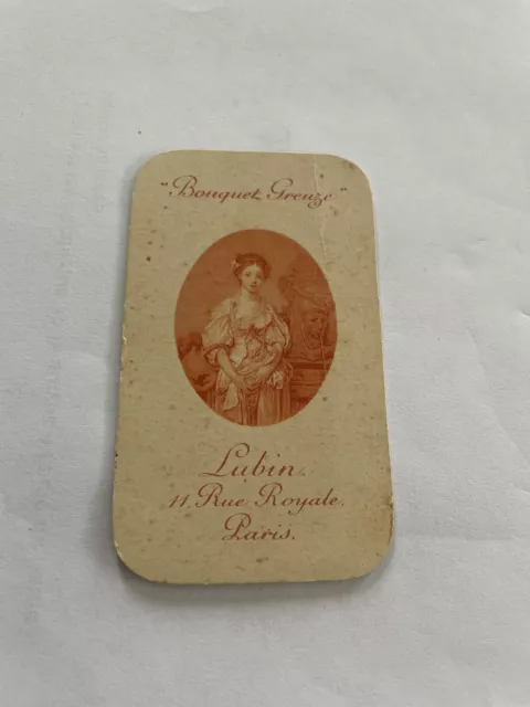   Carte parfumée ancienne  LUBIN