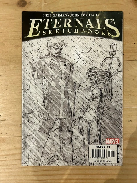 ETERNALS SKETCHBOOK #1 - Sketch Cover Raw Illustration MAY 2006 - MARVEL COMICS