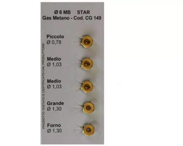 Injecteurs Embouts Kit Pièces de Rechange Cuisine Table Cuisson Méthane 6MB