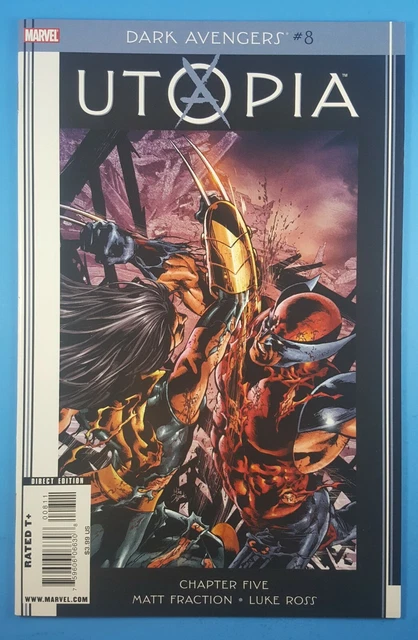Dark Avengers #8 vs Uncanny X-Men UTOPIA Marvel Comics 2009
