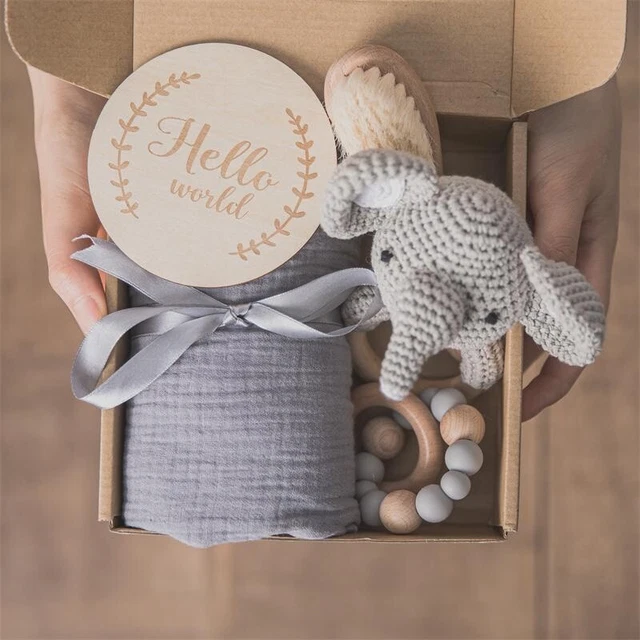 baby boy bay girl set newborn muslin blanket