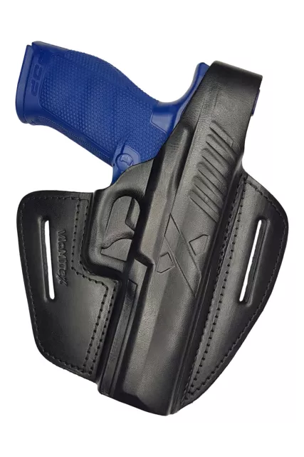 B2 Leder Holster für Walther PDP Lauf 5 Zoll Gürtelholster schwarz VlaMiTex