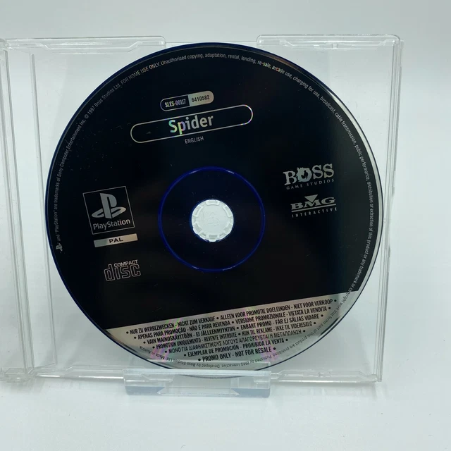 SPIDER THE VIDEO Game Sony PlayStation 1 PS1 PAL Promo Version Rare 77