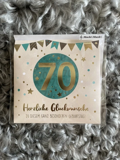 LIN17271 POP UP 3D Karte Zum 70. Geburtstag – Handgefertigt Mit Wow-Effekt