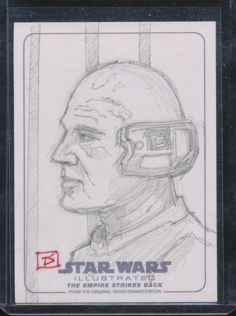 STAR WARS Illustrated: Empire Strikes Back 1/1 Sketch LOBOT by DAVID RABBITTE