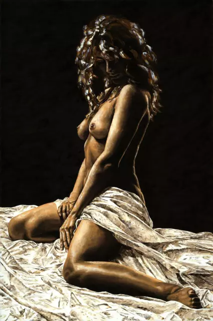 Defiance - Impression giclée Beaux-Arts signée. Figuratif sensuel femme nue peinture