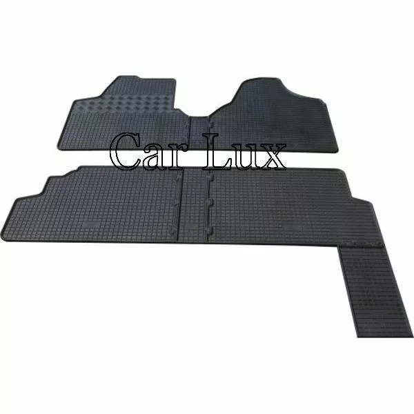 Tapis sur Mesure pour Peugeot Expert Depuis 2007- 7 Pièces Tapis en Caoutchouc