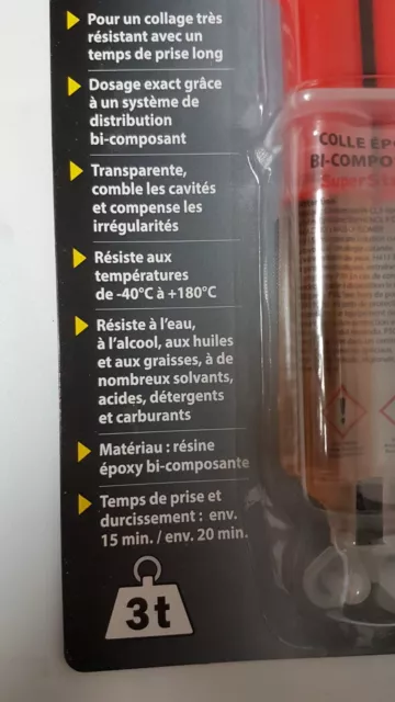 Colle Epoxy Bi-Composant Lente 180 °C Rexxan - Neuf 3