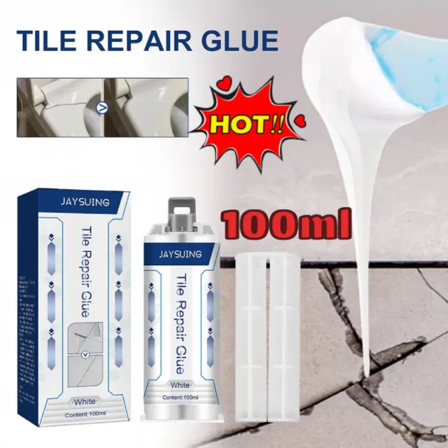100g Tile Repair Glue, Ceramic Glue Gel, Glue for Ceramics and Porcelain Repair