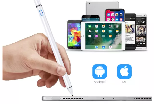 Stilus Pen Per Ipad , Penna Per Disegnare Su Tablet Ios E Android Ricondizionato 2