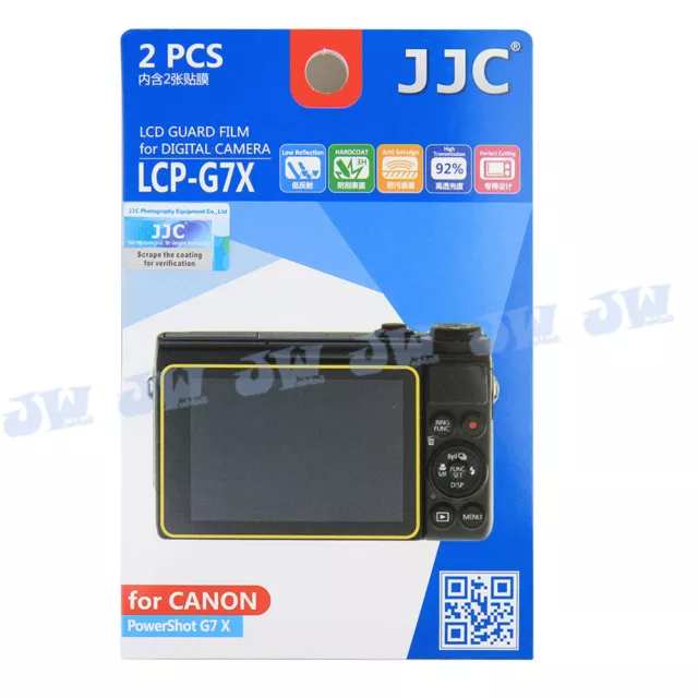 JJC 2PCS Camera LCD Film Screen Protector for Canon EOS M50 II M100 M6 M6II GX9