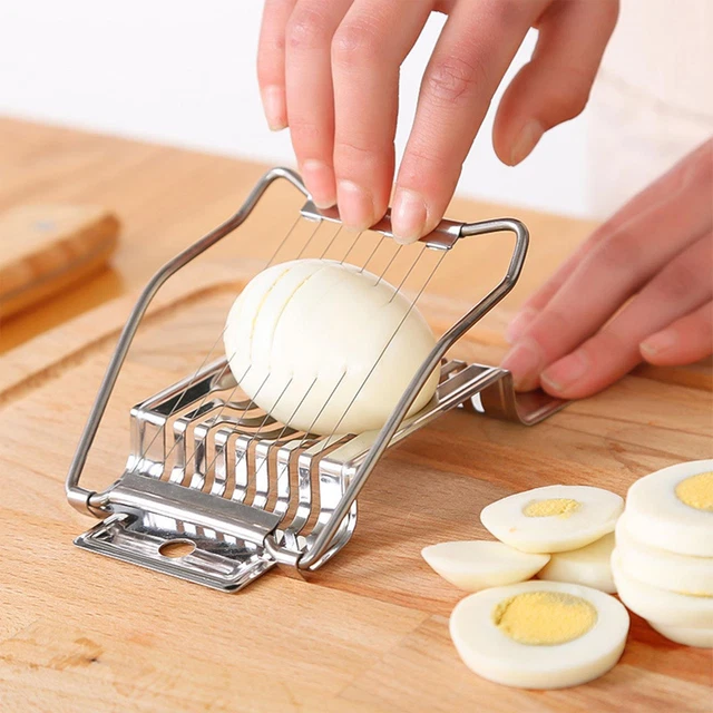 EGG SLICER HARD Boiled Egg Cutter Egg Strawberry Soft Fruit Stainless