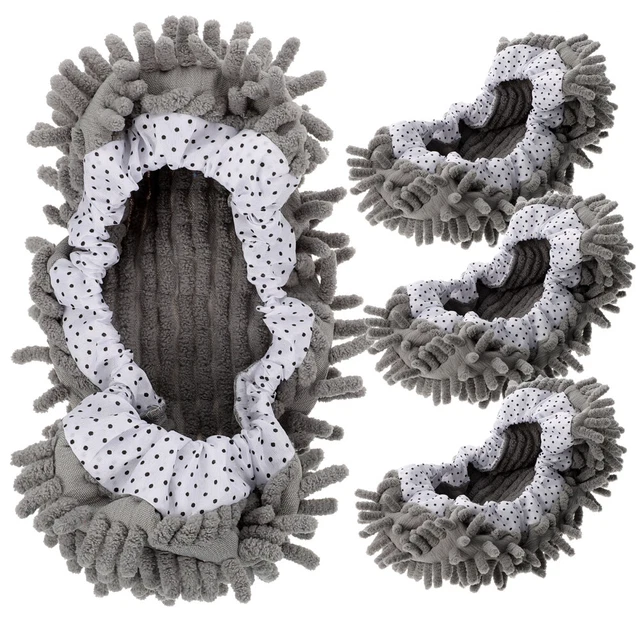 2 pares de zapatos trapeadores cubierta limpiador de pies cubierta zapatilla