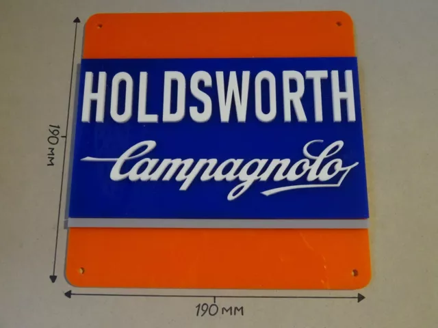 Holdsworth Bikes, Holdsworth Campagnolo Cycling, Acrylic Sign, 190 X 190mm