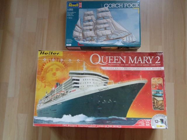 Maquette bateau : Queen Mary 2 - Heller - Rue des Maquettes