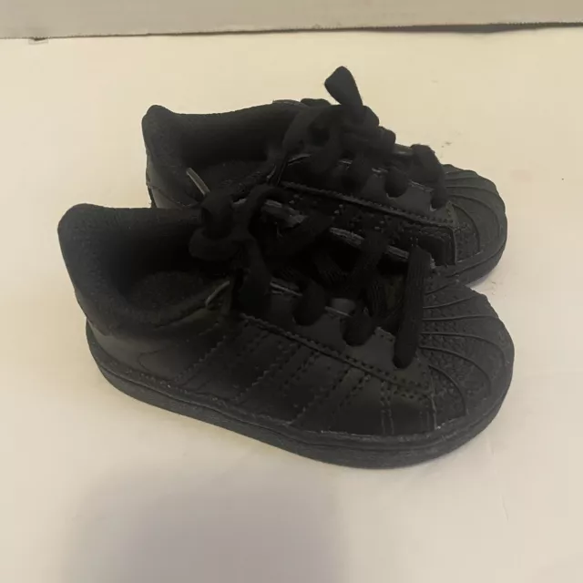 Adidas Superstar Ii Black [676622] Toddler Infant Size 4 Nb114 3