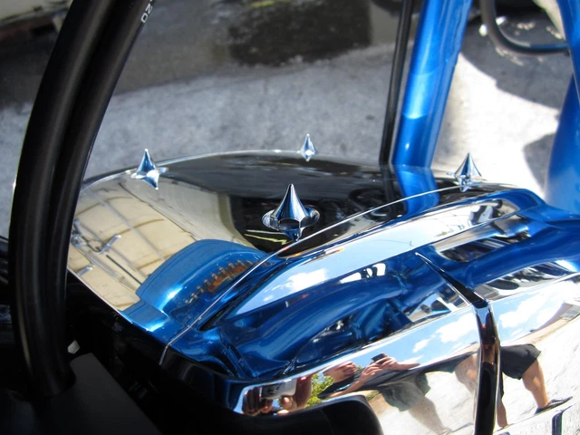 Working Class Choppers Chrome Spike Seat Bolt For Honda VT1300CX Fury | 6mm Rear Mount
