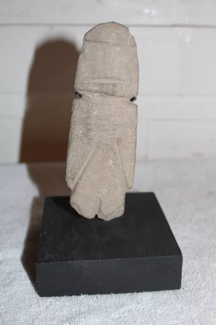 Pre-Columbian Mezcala Stone Figure Commanding Ancient Prescence 3