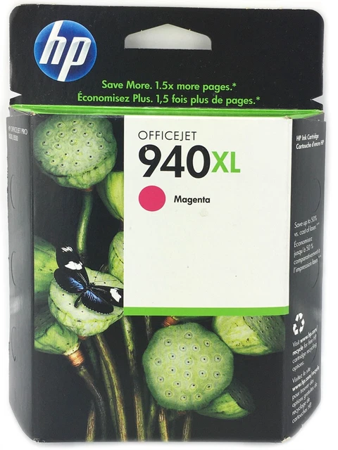 HP Officejet Magenta 940XL Ink Cartridge New Factory Sealed Expired 2012