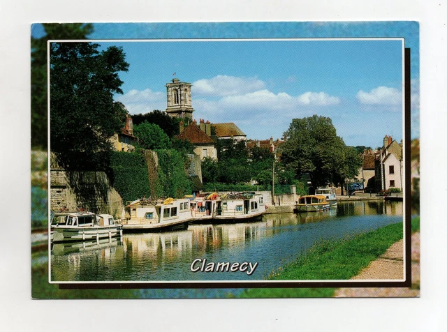 CLAMECY - Le Canal et la Collegiale St Martin (A9000)