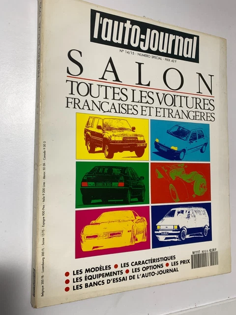 L'Auto-Journal 1992 - Spécial Salon 92 - Toutes Les Voitures Du Monde