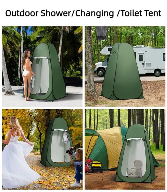 AU New Camping Portable Pop Up Shower Tent Toilet Outdoor Privacy Changing Room