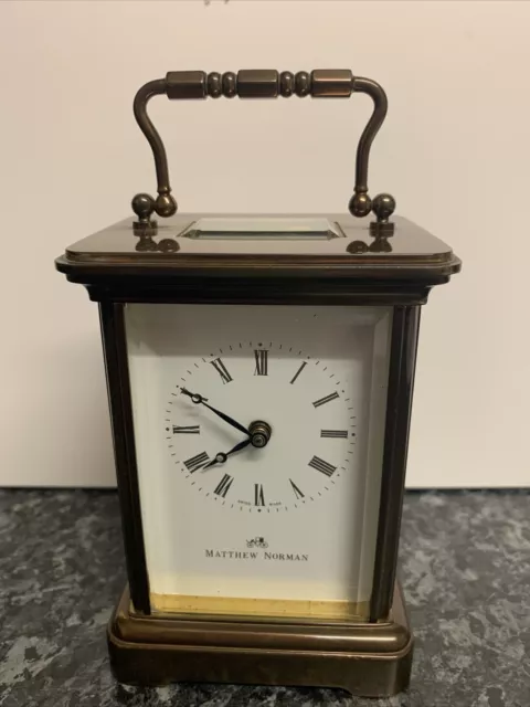 Matthew Norman Superb London Swiss Carriage Clock