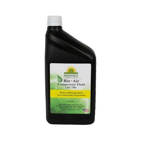 Renewable Lubricants 84201 Compressor Oil, 1 Qt, Sae Grade 30