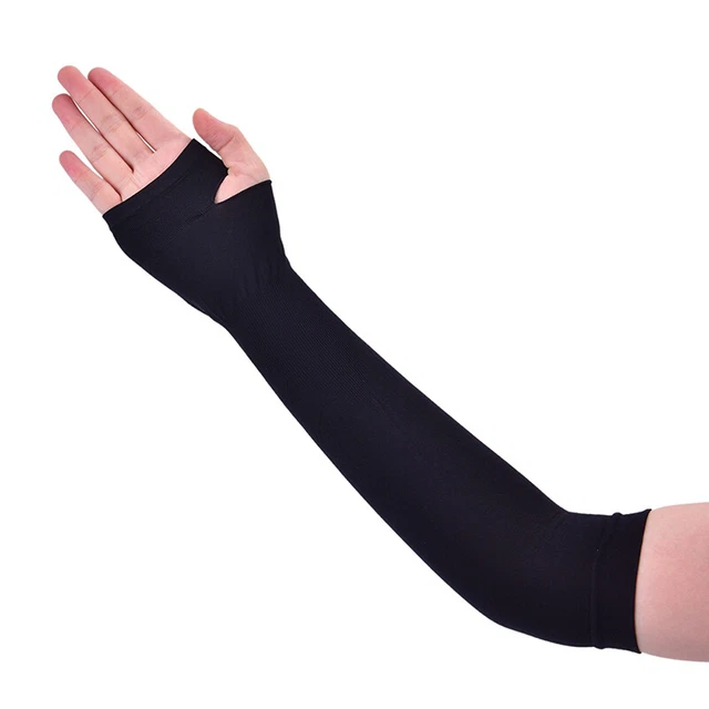 1 paio Maniche Braccio Raffreddante Copertura UV Protezione Sole Sport Outdoor Per Uomo Wo Sn