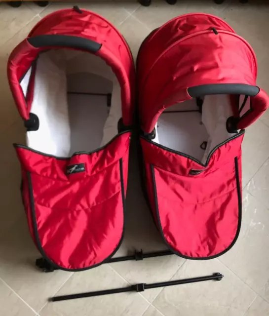 TFK T 44 – 043 Tragewanne Twinner Twist Duo TWO BASSINETS  Red