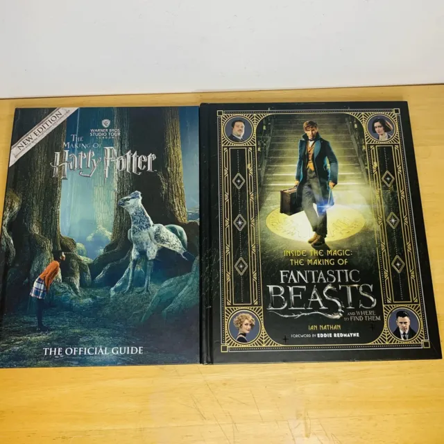 The Making Of Harry Potter Official Guide & Fantastic Beasts Book Bundle