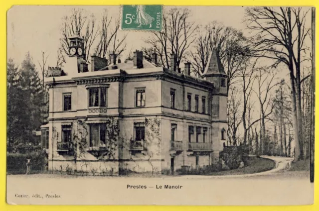 CPA France 95 - PRESLES in 1909 (Val d'Oise) Le MANOIR