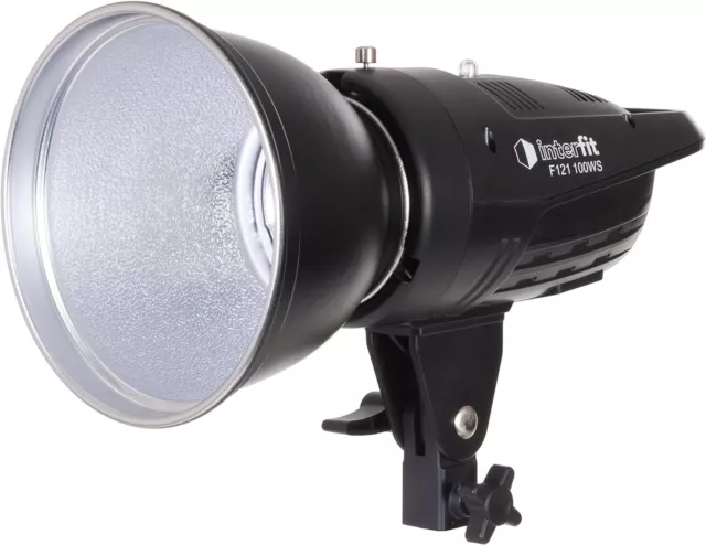 Interfit F121 100W Head, Reflector & Umbrella Studio Flash Photography Kit 2