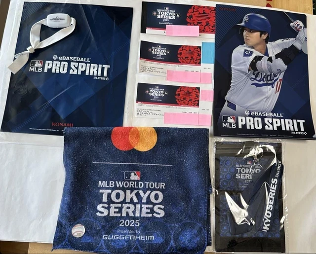 MLB TOKYO SERIES 2025 Tickets - Cubs vs Dodgers - 2 Tickets + Souvenirs