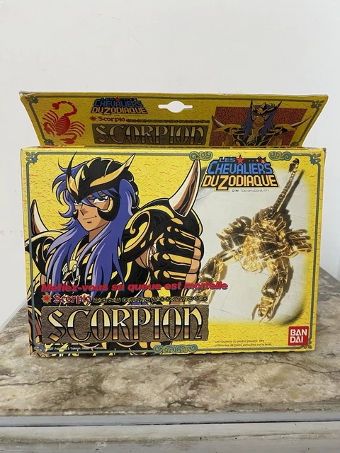 SAINT SEIYA VINTAGE PLASTIC GOLD SCORPION MILO BANDAI JAPON