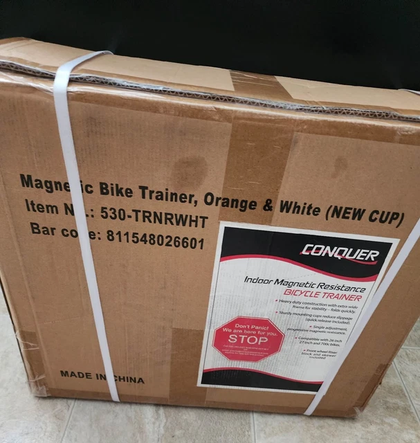 CONQUER Indoor Magnetic Resistance Bicycle Trainer Model 530-TRNRWHT