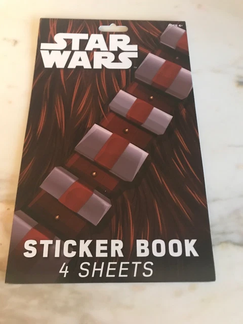 STAR WARS Sticker Book  4 Sheets of Stickers