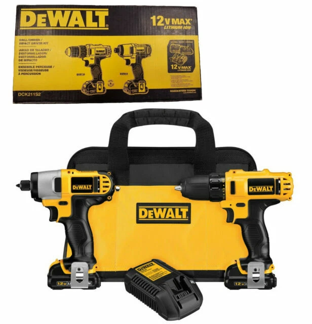 DEWALT DCK211S2 12V Impact Driver and Drill Combo Kit EUR 178,59