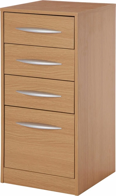 ARGOS HOME 4 Drawer Wooden Filing Cabinet Oak Effect. 30.99