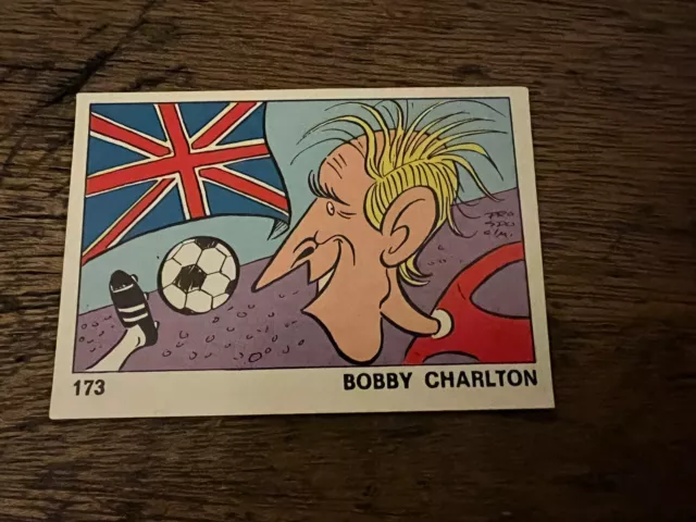 1973 Ok Vip Panini Bobby Charlton Man Utd England #173 *Rare* 2