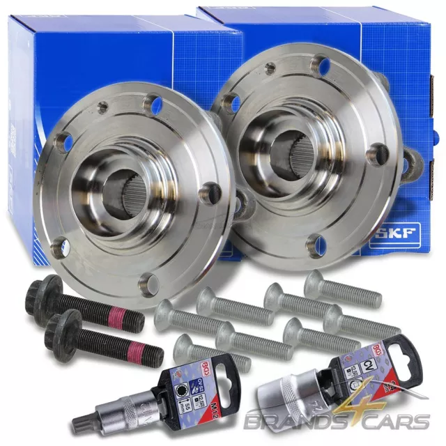 2x SKF RADNABE RADLAGERSATZ VORNE/HINTEN +BGS NÜSSE FÜR AUDI A1 A3 8P Q3 8U TT