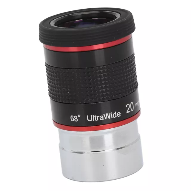 Multi Coated Eyepiece 20mm 68 Degree Ultra Wide Angle Eyepiece For 1.25 Inch TTU