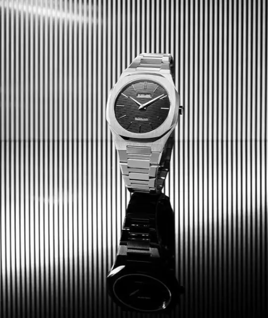 D1 Milano Black Dial Automatic Italian Design 42mm Watch ATBJ02 NEW Japan