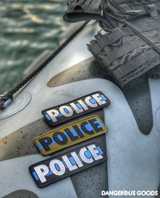 Dump Box DUTY GEAR THIN BLUE LINE PLATE CARRIER POLICE PATCH