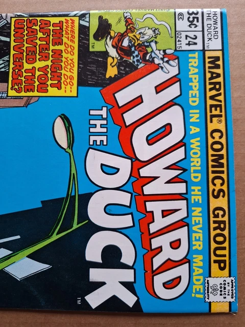 Howard The Duck #24  1978, Marvel Gene Colan Newsstand COMB-SHIP Bag And Board 3
