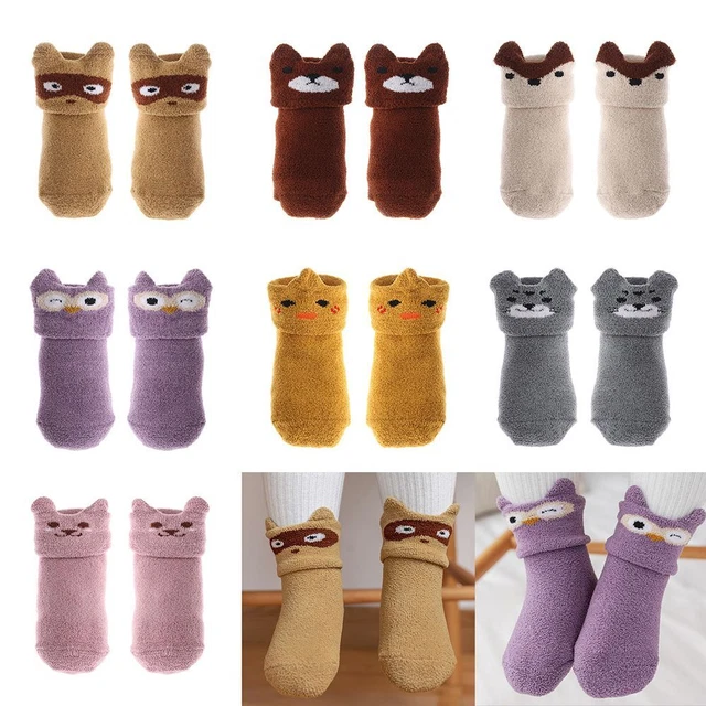Calzini di velluto Neonati Toddler Socks Pavimento Sox Scivoli antiscivolo